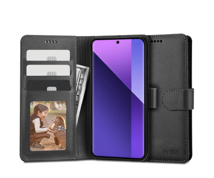 Etui do telefonów TECH-PROTECT Wallet do Xiaomi Redmi Note 13 Pro+ 5G black 5906302300440